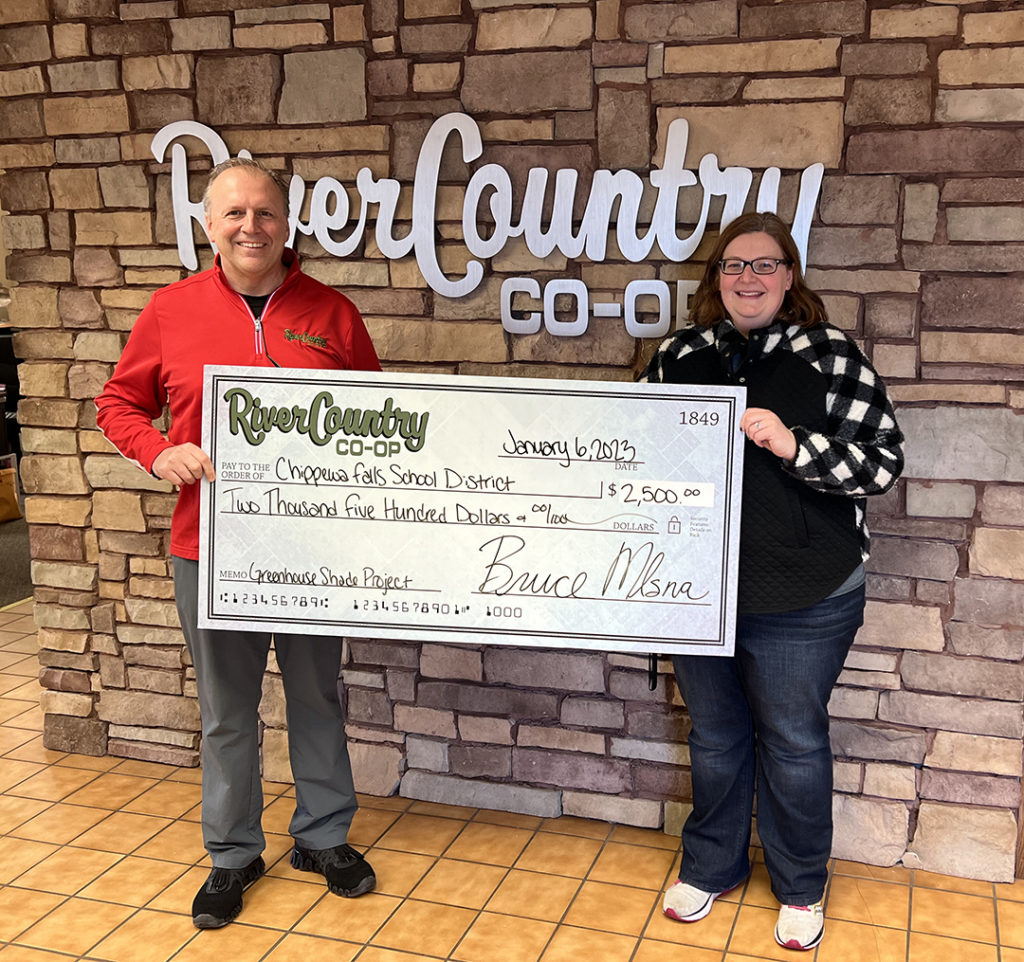 Chippewa Falls Greenhouse Donation River Country COOP